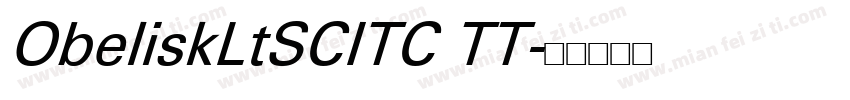 ObeliskLtSCITC TT字体转换